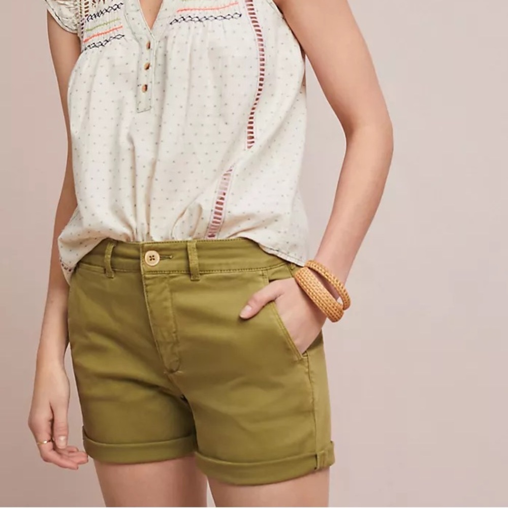 Anthropologie Relaxed chino shorts